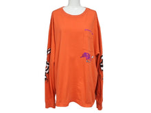 画像をギャラリービューアに読み込む, 極美品 CHROME HEARTS クロムハーツ × MATTY BOY マッティボーイ 長袖Tシャツ サイズXXL オレンジ プリント 中古 4b007282