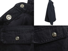 画像をギャラリービューアに読み込む, 極美品 CHROME HEARTS クロムハーツ WORK DOG CTN CNVS ワークドッグ コットンキャンバスジャケット サイズXL シルバ−925 中古 4b007283