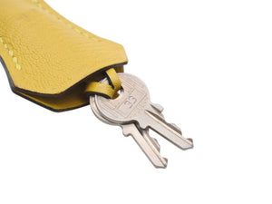 HERMES エルメス クロシェット カデナ キー セット トリヨンノビーヨ ジョーヌナプル ゴールド金具 美品 中古 4b007286
