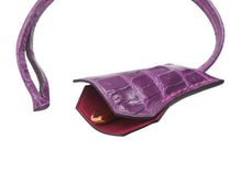 画像をギャラリービューアに読み込む, 極美品 HERMES エルメス クロシェット キー セット ポロサス ローズシェヘラザード ウルトラヴァイオレット ゴールド金具 中古 4b007287