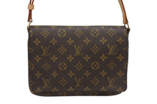 画像をギャラリービューアに読み込む, LOUIS VUITTON ルイヴィトン ミュゼットタンゴ ショルダーバック M51257 モノグラム ブラウン 美品 中古 4b010729