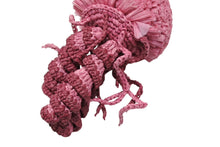 画像をギャラリービューアに読み込む, 極美品 ANYA HINDMARCH アニヤハインドマーチ Jellyfish ジェリーフィッシュ チャーム ラフィア 牛革 ピンク ゴールド金具 中古 4b007293