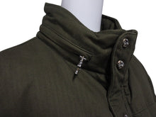 画像をギャラリービューアに読み込む, 極美品 CHROME HEARTS クロムハーツ STIFF FBRC スティッフ ファブリックダウンジャケット サイズXL クロスボールボタン カーキ 中古 4b007298