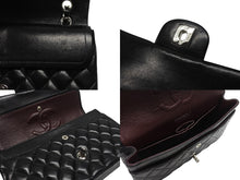 画像をギャラリービューアに読み込む, 極美品 CHANEL シャネル マトラッセ25 Wフラップ Wチェーンショルダーバッグ 9番台 ラムスキン ココマーク ブラック シルバー金具 中古 4b007305