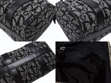 Load image into Gallery viewer, CHRISTIAN DIOR クリスチャンディオール トロッター 20cm ミニハンドバッグ BO-G-1023 イタリア製 ブラック シルバー金具 美品 中古 4b007308