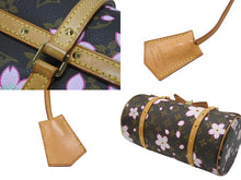 Load image into Gallery viewer, LOUIS VUITTON ルイヴィトン パピヨン ハンドバッグ M92009 モノグラム チェリーブロッサム ブラウン ピンク 村上隆 美品 中古 4b007311