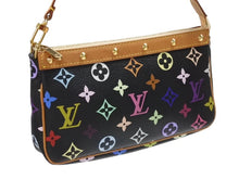 画像をギャラリービューアに読み込む, 極美品 LOUIS VUITTON ルイヴィトン ポシェットアクセソワール アクセサリーポーチ M92648 モノグラム マルチカラー ブラック 中古 4b007312