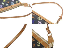 画像をギャラリービューアに読み込む, 極美品 LOUIS VUITTON ルイヴィトン ポシェットアクセソワール アクセサリーポーチ M92648 モノグラム マルチカラー ブラック 中古 4b007312