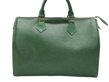 Load image into Gallery viewer, LOUIS VUITTON ルイヴィトン スピーディ30 ハンドバッグ M43004 カバン エピ グリーン レザー ゴールド金具 美品 中古 4b007315