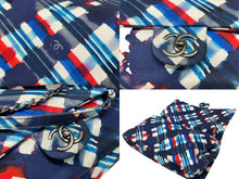 画像をギャラリービューアに読み込む, 極美品 CHANEL シャネル エアライン キャンバス マルチカラー Wフラップ Wチェーンショルダーバッグ 22番台 中古 4b007318