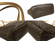 Load image into Gallery viewer, 極美品 LOUIS VUITTON ルイヴィトン ネヴァーフル GM ハンドバッグ M40157 ブラウン PVC レザー ゴールド金具 中古 4b007320