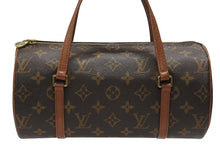 Load image into Gallery viewer, LOUIS VUITTON ルイヴィトン パピヨン26 ハンドバッグ M51386 モノグラム PVC レザー ブラウン ゴールド金具 美品 中古 4b007321