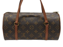 Load image into Gallery viewer, LOUIS VUITTON ルイヴィトン パピヨン26 ハンドバッグ M51386 モノグラム PVC レザー ブラウン ゴールド金具 美品 中古 4b007321