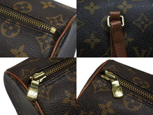 Load image into Gallery viewer, LOUIS VUITTON ルイヴィトン パピヨン26 ハンドバッグ M51386 モノグラム PVC レザー ブラウン ゴールド金具 美品 中古 4b007321