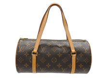 Load image into Gallery viewer, 極美品 LOUIS VUITTON ルイヴィトン パピヨン26 ハンドバッグ M51386 モノグラム PVC レザー ブラウン ゴールド金具 中古 4b007322