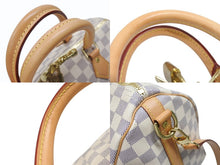 Load image into Gallery viewer, 極美品 LOUIS VUITTON ルイヴィトン スピーディ バンドリエール30 ハンドバッグ N40592 ホワイト ブラウン ゴールド金具 中古 4b007323