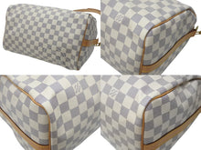 Load image into Gallery viewer, 極美品 LOUIS VUITTON ルイヴィトン スピーディ バンドリエール30 ハンドバッグ N40592 ホワイト ブラウン ゴールド金具 中古 4b007323