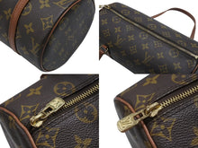 Load image into Gallery viewer, LOUIS VUITTON ルイヴィトン パピヨン26 ハンドバッグ M51386 モノグラム PVC レザー ブラウン ゴールド金具 美品 中古 4b007324