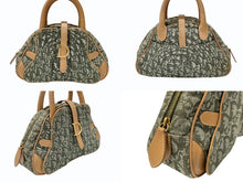 Load image into Gallery viewer, Christian Dior クリスチャンディオール トロッター ダブルサドルバッグ ハンドバッグ PZ0601 カーキ キャンバス 美品 中古 4b007327