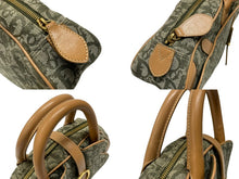 Load image into Gallery viewer, Christian Dior クリスチャンディオール トロッター ダブルサドルバッグ ハンドバッグ PZ0601 カーキ キャンバス 美品 中古 4b007327