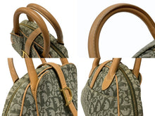 Load image into Gallery viewer, Christian Dior クリスチャンディオール トロッター ダブルサドルバッグ ハンドバッグ PZ0601 カーキ キャンバス 美品 中古 4b007327