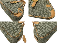 Load image into Gallery viewer, Christian Dior クリスチャンディオール トロッター ダブルサドルバッグ ハンドバッグ PZ0601 カーキ キャンバス 美品 中古 4b007327