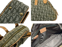 Load image into Gallery viewer, Christian Dior クリスチャンディオール トロッター ダブルサドルバッグ ハンドバッグ PZ0601 カーキ キャンバス 美品 中古 4b007327