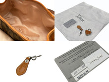 Load image into Gallery viewer, Christian Dior クリスチャンディオール ロマンティック トロッター ミニボストンバッグ ハンドバッグ PVC ブラウン 美品 中古 4b007330