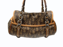 Load image into Gallery viewer, Christian Dior クリスチャンディオール ロマンティック トロッター ミニボストンバッグ ハンドバッグ PVC ブラウン 美品 中古 4b007330