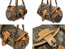 Load image into Gallery viewer, Christian Dior クリスチャンディオール ロマンティック トロッター ミニボストンバッグ ハンドバッグ PVC ブラウン 美品 中古 4b007330