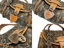 Load image into Gallery viewer, Christian Dior クリスチャンディオール ロマンティック トロッター ミニボストンバッグ ハンドバッグ PVC ブラウン 美品 中古 4b007330