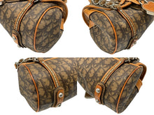 Load image into Gallery viewer, Christian Dior クリスチャンディオール ロマンティック トロッター ミニボストンバッグ ハンドバッグ PVC ブラウン 美品 中古 4b007330