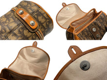 Load image into Gallery viewer, Christian Dior クリスチャンディオール ロマンティック トロッター ミニボストンバッグ ハンドバッグ PVC ブラウン 美品 中古 4b007330