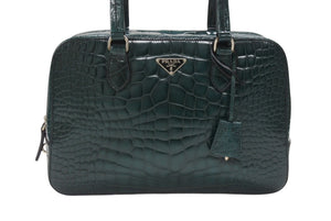 極美品 PRADA プラダ ハンドバッグ トートバッグ トライアングルロゴ