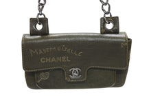 画像をギャラリービューアに読み込む, 極美品 CHANEL シャネル クルーズライン ワンショルダーバッグ 8番台 ココマーク カーフスキン オリーブ シルバー金具 中古 4b007332