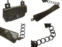 画像をギャラリービューアに読み込む, 極美品 CHANEL シャネル クルーズライン ワンショルダーバッグ 8番台 ココマーク カーフスキン オリーブ シルバー金具 中古 4b007332