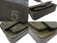 画像をギャラリービューアに読み込む, 極美品 CHANEL シャネル クルーズライン ワンショルダーバッグ 8番台 ココマーク カーフスキン オリーブ シルバー金具 中古 4b007332