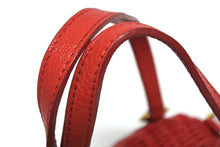 画像をギャラリービューアに読み込む, 美品 MIUMIU ミュウミュウ ストロー 2WAYバッグ ハンドバッグ ショルダーバッグ 5BB075 ストロー レッド ゴールド金具 中古 4b007333