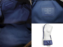 画像をギャラリービューアに読み込む, 極美品 LOUIS VUITTON ルイヴィトン 2WAY ウォーターカラー モノグラム ブルー キーポルXS ミニハンドバッグ M57844 中古 4b007334