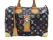 Load image into Gallery viewer, 極美品 LOUIS VUITTON ルイヴィトン スピーディ30 ハンドバッグ M92642 モノグラム マルチカラー ブラック ゴールド金具 村上隆 中古 4b007335