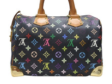 Load image into Gallery viewer, 極美品 LOUIS VUITTON ルイヴィトン スピーディ30 ハンドバッグ M92642 モノグラム マルチカラー ブラック ゴールド金具 村上隆 中古 4b007335