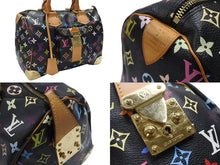 Load image into Gallery viewer, 極美品 LOUIS VUITTON ルイヴィトン スピーディ30 ハンドバッグ M92642 モノグラム マルチカラー ブラック ゴールド金具 村上隆 中古 4b007335