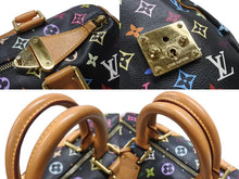 Load image into Gallery viewer, 極美品 LOUIS VUITTON ルイヴィトン スピーディ30 ハンドバッグ M92642 モノグラム マルチカラー ブラック ゴールド金具 村上隆 中古 4b007335