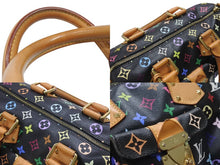 Load image into Gallery viewer, 極美品 LOUIS VUITTON ルイヴィトン スピーディ30 ハンドバッグ M92642 モノグラム マルチカラー ブラック ゴールド金具 村上隆 中古 4b007335