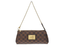 画像をギャラリービューアに読み込む, LOUIS VUITTON ルイヴィトン ダミエ エベヌ エヴァ ショルダーバッグ N55213 ブラウン ロゴ 斜め掛け 鞄 美品 中古 4b007339