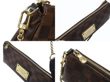 画像をギャラリービューアに読み込む, LOUIS VUITTON ルイヴィトン ダミエ エベヌ エヴァ ショルダーバッグ N55213 ブラウン ロゴ 斜め掛け 鞄 美品 中古 4b007339