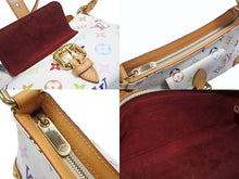 画像をギャラリービューアに読み込む, 極美品 LOUIS VUITTON ルイヴィトン エライザ ワンショルダーバッグ M40098 村上隆 ホワイト モノグラムマルチカラー 中古 4b007345