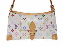 画像をギャラリービューアに読み込む, 極美品 LOUIS VUITTON ルイヴィトン エライザ ワンショルダーバッグ M40098 村上隆 ホワイト モノグラムマルチカラー 中古 4b007345