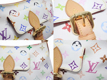 画像をギャラリービューアに読み込む, 極美品 LOUIS VUITTON ルイヴィトン エライザ ワンショルダーバッグ M40098 村上隆 ホワイト モノグラムマルチカラー 中古 4b007345