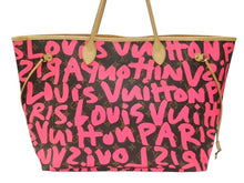 画像をギャラリービューアに読み込む, 極美品 LOUIS VUITTON ルイヴィトン トートバッグ ネヴァーフルGM モノグラムグラフィティ フューシャ M93701 中古 4b007346